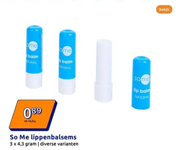 Aanbieding: So Me lippenbalsems