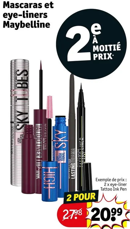 Offre: Mascaras et eye-liners
