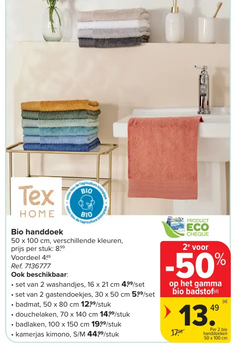 Promotie: Bio handdoek