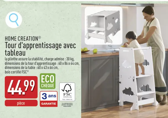 Offre: Tour d'apprentissage avec tableau
