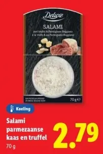 Aanbieding: Salami parmezaanse kaas en truffel