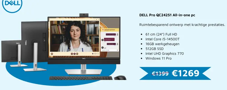 Aanbieding: DELL Pro QC24251 All-in-one pc