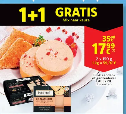 Aanbieding: Blok eenden- of ganzenlever