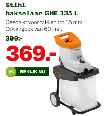 Aanbieding: Hakselaar GHE 135 L