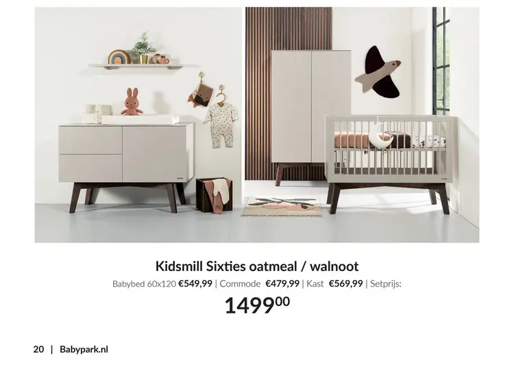 Aanbieding: Kidsmill Sixties oatmeal / walnoot