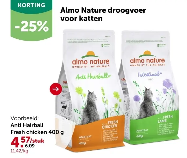 Aanbieding: Nature droogvoer voor katten