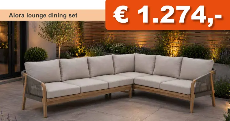 Aanbieding: Alora lounge dining set