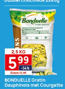 Aanbieding: BONDUELLE Gratin Dauphinois met Courgette
