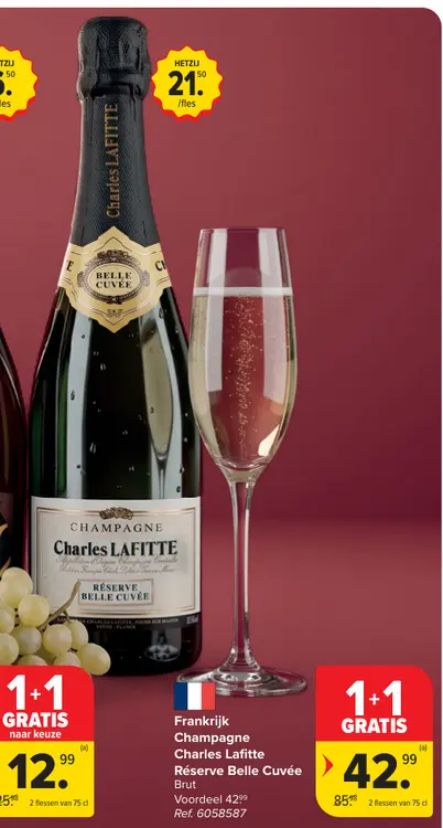 Promotie: Champagne Charles Lafitte Réserve Belle Cuvée