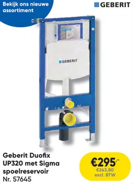 Aanbieding: Duofix UP320 met spoelreservoir