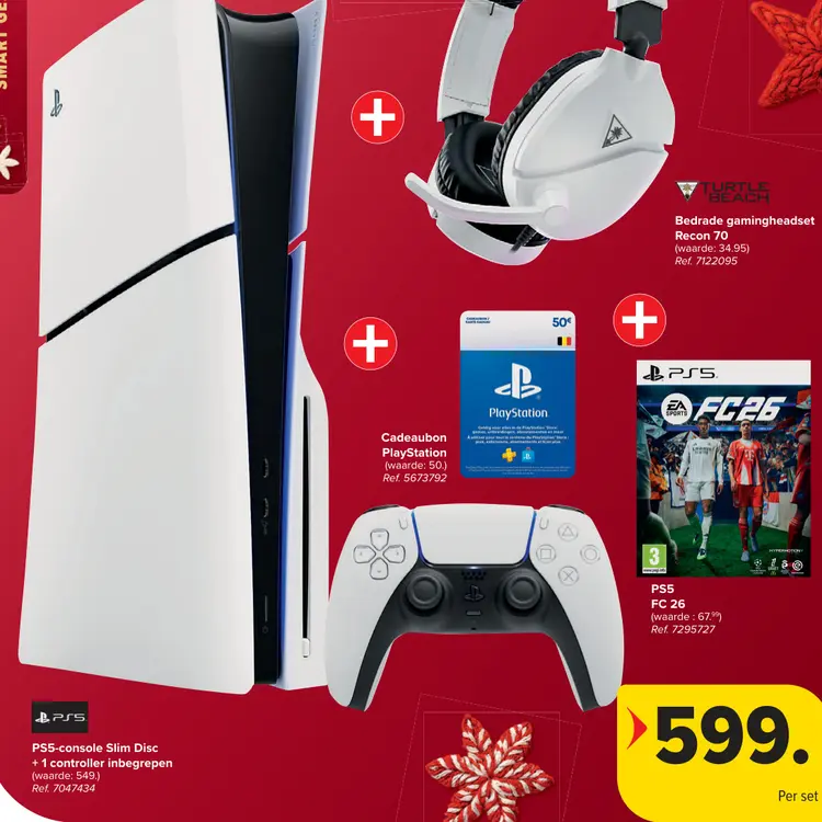 Aanbieding: PS5-console Slim Disc + 1 controller inbegrepen