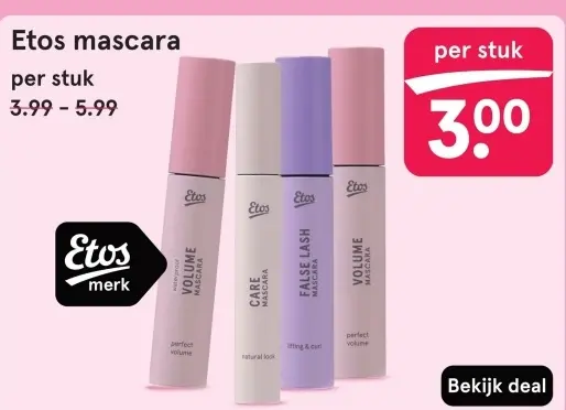 Aanbieding: Etos mascara