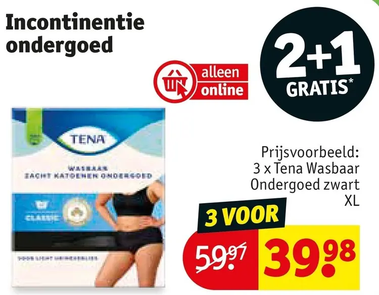 Promotie: Incontinentie ondergoed