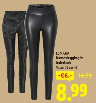 Aanbieding: Dameslegging in lederlook