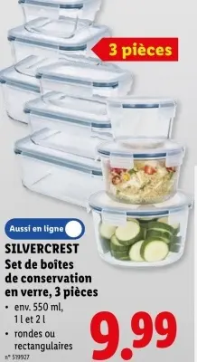 Offre: Set de boîtes de conservation en verre