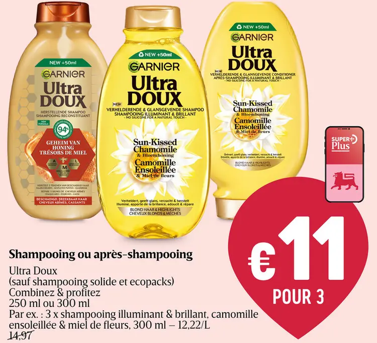 Offre: Shampooing ou après-shampooing Ultra Doux