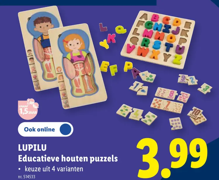 Promotie: Educatieve houten puzzels