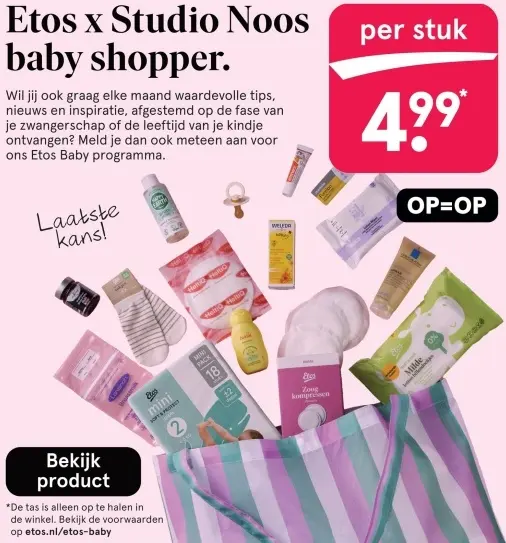 Aanbieding: Etos x Studio Noos baby shopper