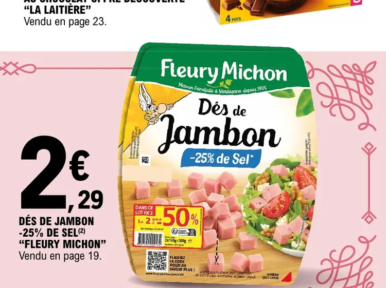 Offre: Dés de Jambon -25% de Sel