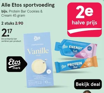 Aanbieding: Alle Etos sportvoeding