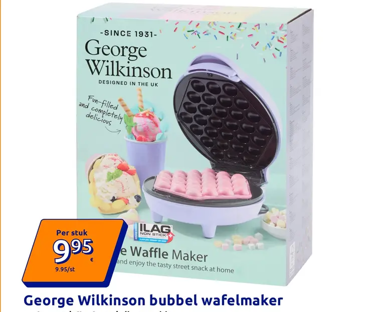 Aanbieding: George Wilkinson bubbel wafelmaker