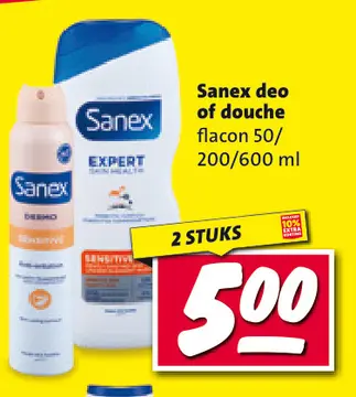 Aanbieding: Sanex deo of douche