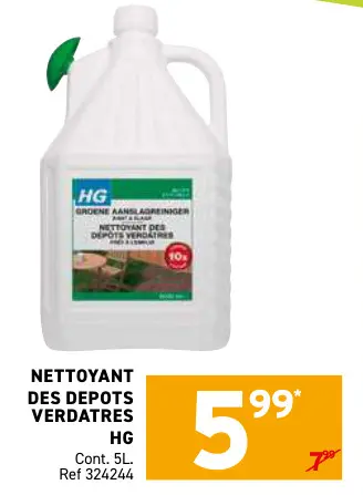 Offre: Nettoyant des depots verdatres