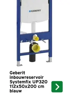 Aanbieding: Geberit inbouwreservoir Systemfix UP320