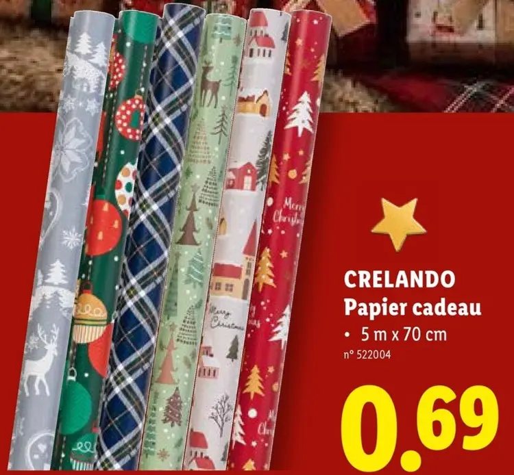 Offre: CRELANDO Papier cadeau