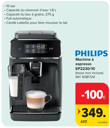 Offre: Machine à espresso EP2230/10