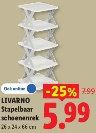 Aanbieding: Stapelbaar schoenenrek
