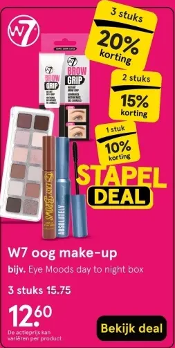Aanbieding: W7 oog make-up