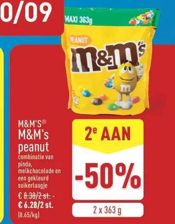 Promotie: M&M's peanut
