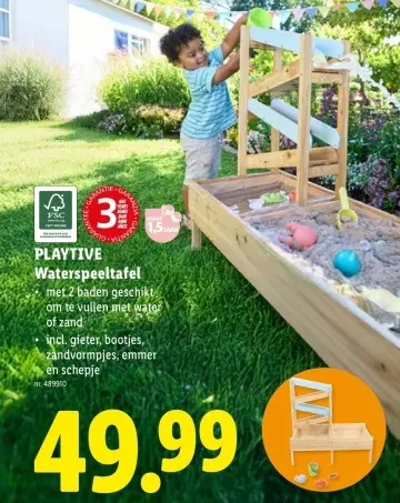 Promotie: Waterspeeltafel