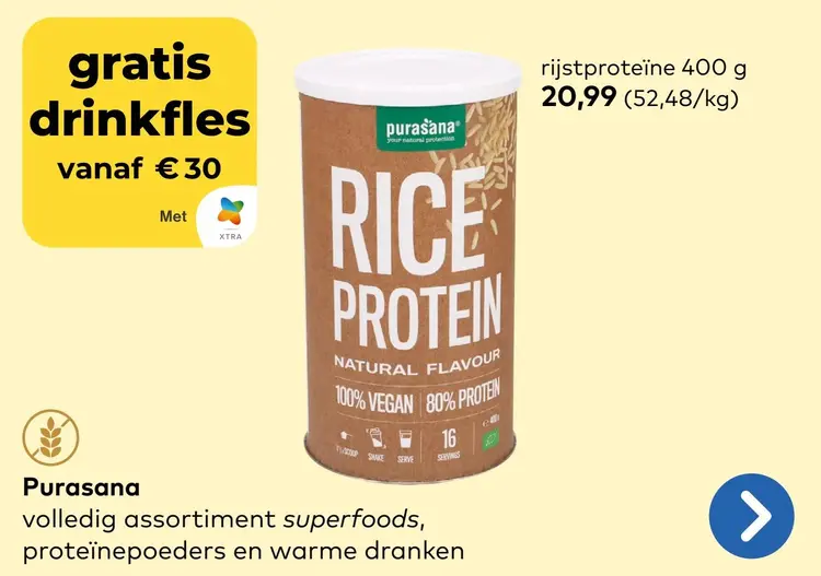 Promotie: Purasana rijstproteïne