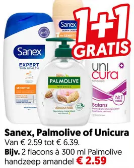 Aanbieding: Sanex, Palmolive of Unicura