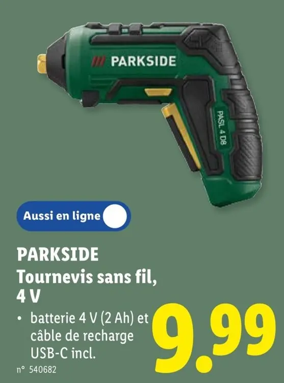 Offre: Tournevis sans fil