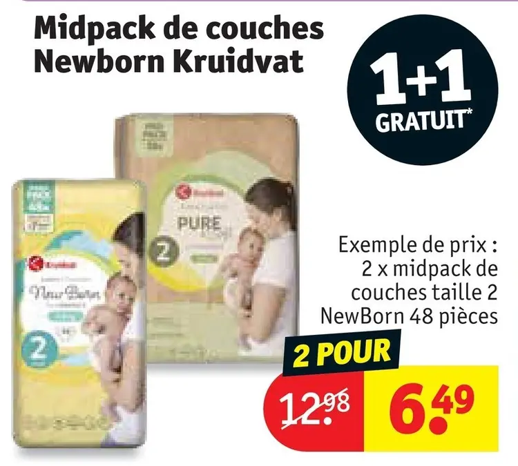 Offre: Midpack de couches Newborn