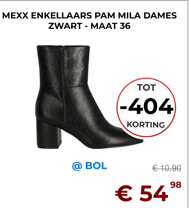 Aanbieding: Enkellaars pam mila dames