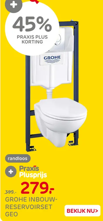 Aanbieding: Grohe inbouw-reservoirset geo
