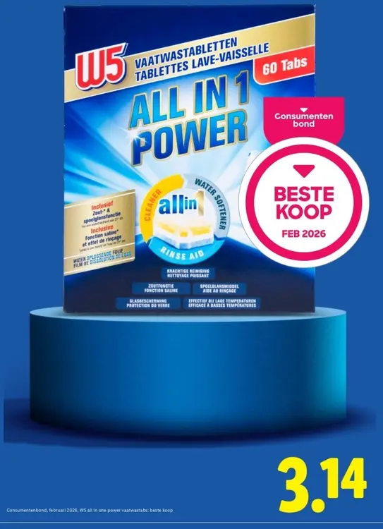 Aanbieding: Vaatwastabletten All in 1 Power