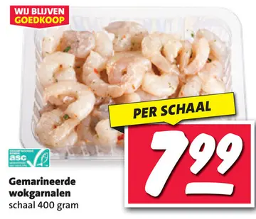 Aanbieding: Gemarineerde wokgarnalen