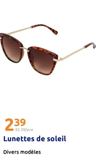 Offre: Lunettes de soleil