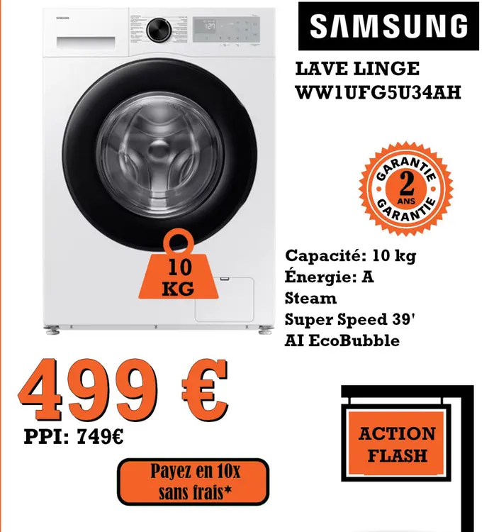 Promotie: Lave linge ww1ufg5u34ah