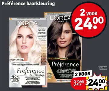 Aanbieding: Préférence haarkleuring