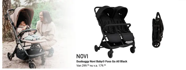 Aanbieding: Duobuggy Novi Baby® Foss Go All Black
