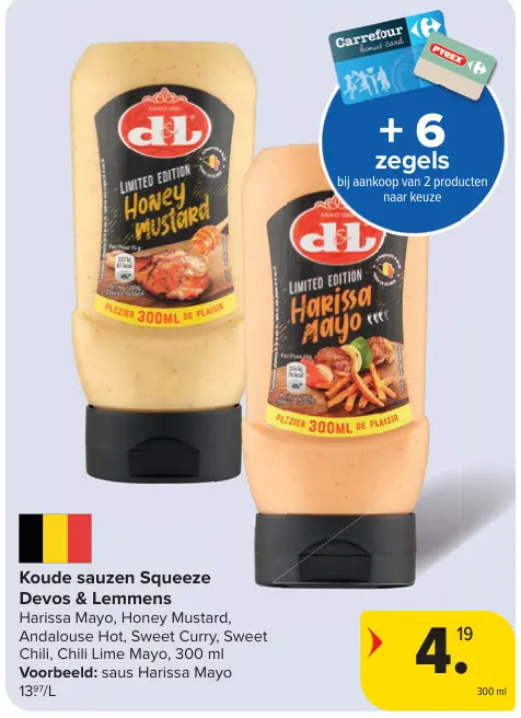 Promotie: Koude sauzen Squeeze