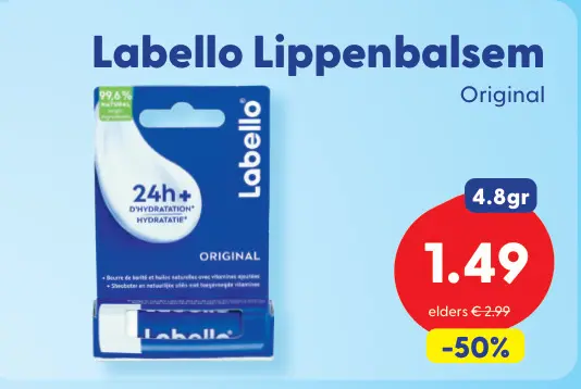 Aanbieding: Labello Lippenbalsem Original