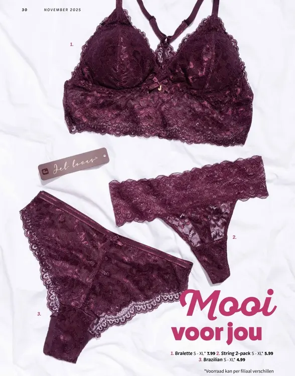 Aanbieding: Bralette, string 2-pack of Brazilian