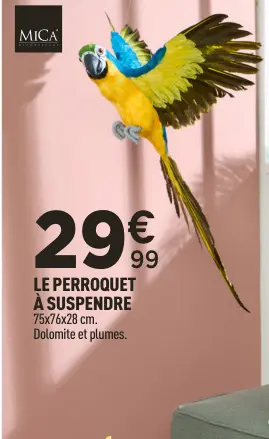 Offre: Le perroquet à suspendre